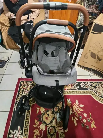 Coche de bebé Infanti Zion gris con manillar ajust - miniatura 4