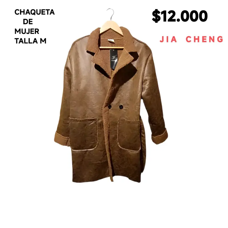 Chaqueta de Mujer Marrón Jia Cheng Talla M - 2