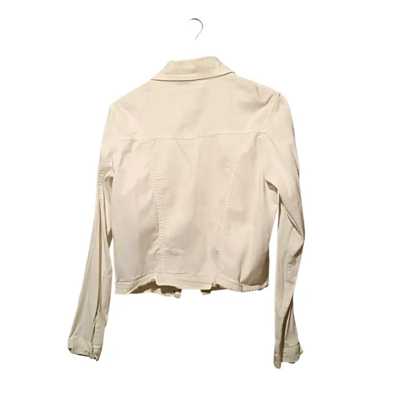 Chaqueta de Mezclilla Mujer Motivi Beige - 3
