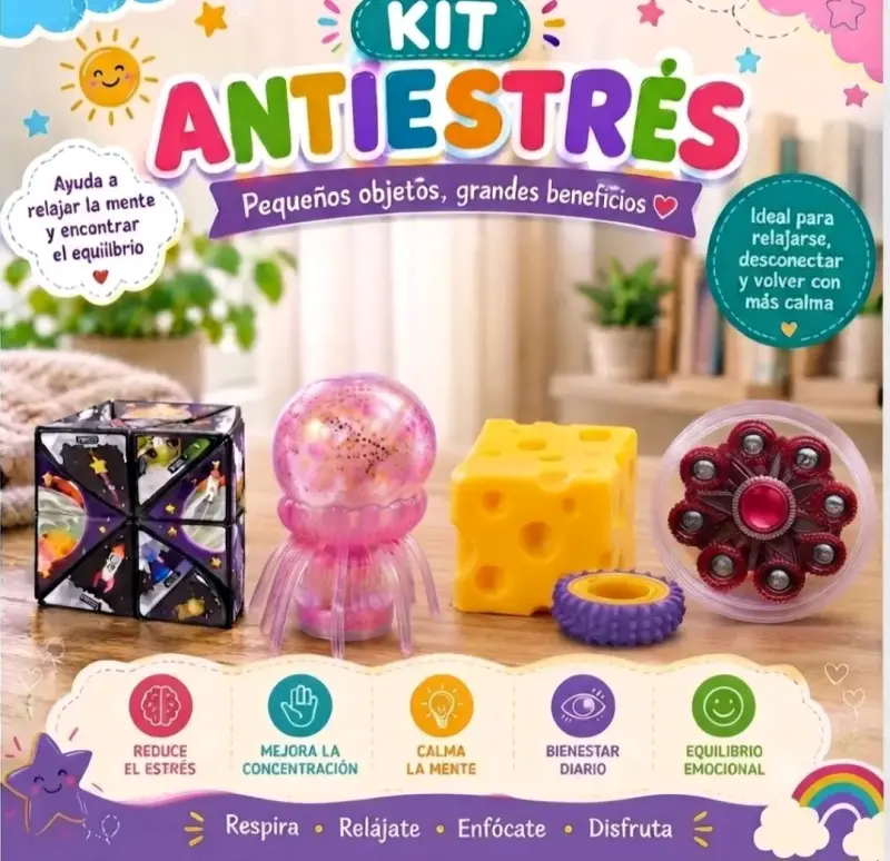 Kit Antiestrés con Juguetes Sensoriales