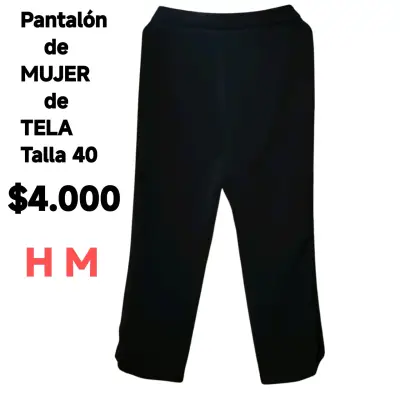 Pantalón de mujer negro talla 40 H&M - miniatura 2