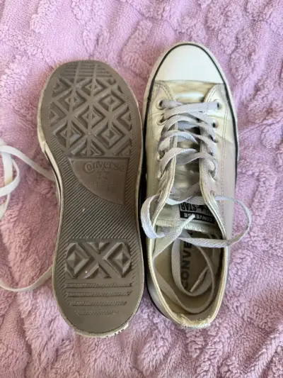 Zapatillas Converse plateadas para mujer - miniatura 3