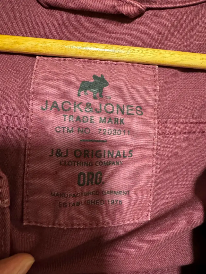 Chaqueta de mezclilla burdeos Jack & Jones - 3