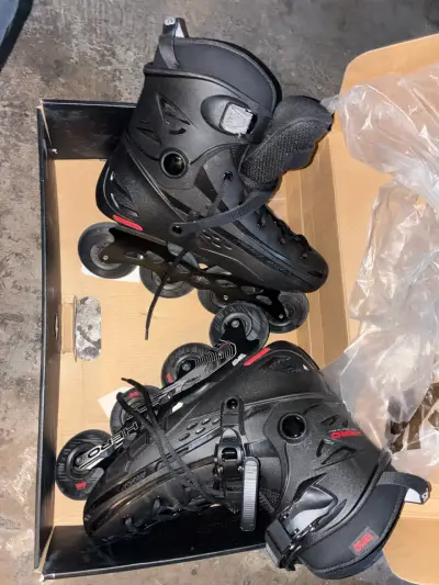 Patines en línea negros marca BKB modelo Hero - miniatura 1