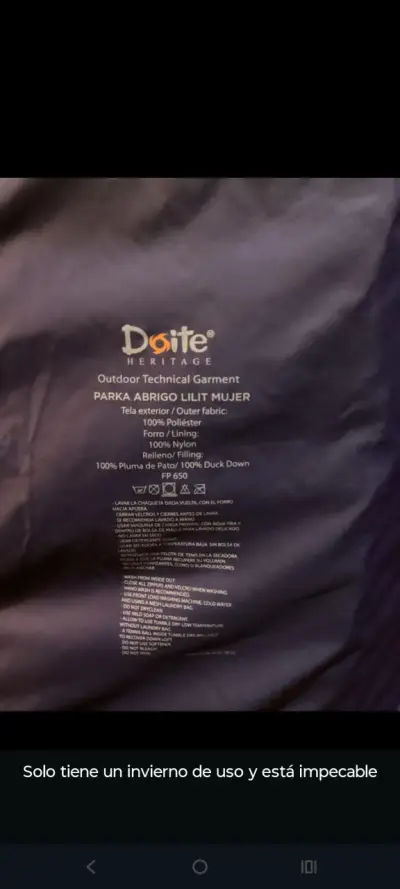 Parka Mujer Azul Doite Lilit - miniatura 2