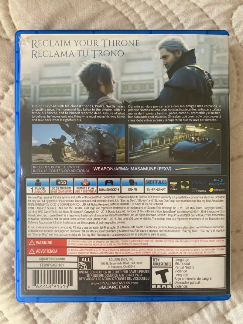 Juego PS4 Final Fantasy XV Edición Día Uno - 2