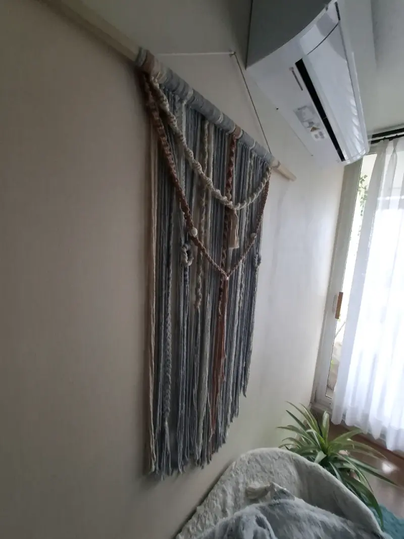 Tapiz de macramé decorativo bohemio - 2