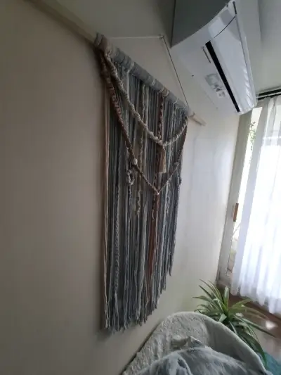 Tapiz de macramé decorativo bohemio - miniatura 2