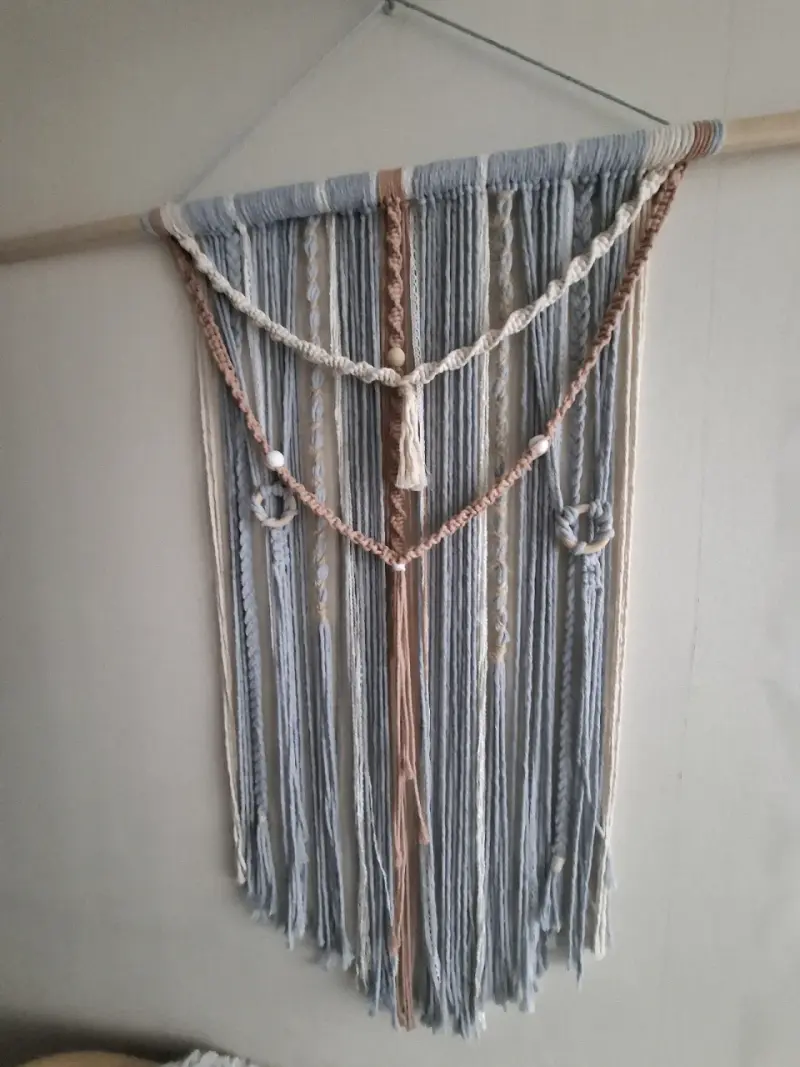 Tapiz de macramé decorativo bohemio - 3