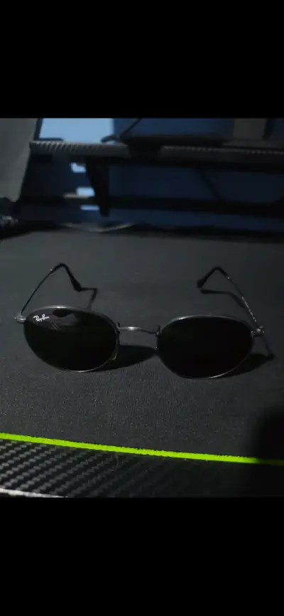 Gafas de Sol Ray-Ban RB3447 Round Metal Negras - miniatura 3