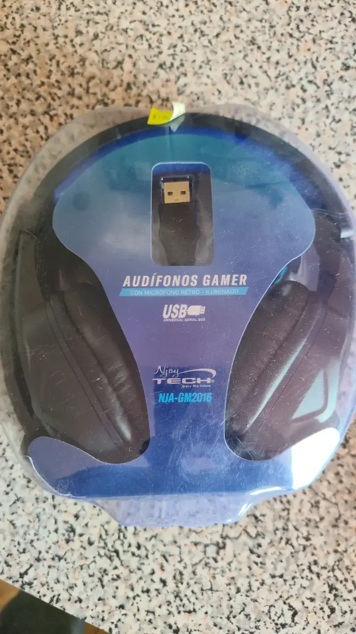 Audífonos gamer con micrófono retro iluminado - 1