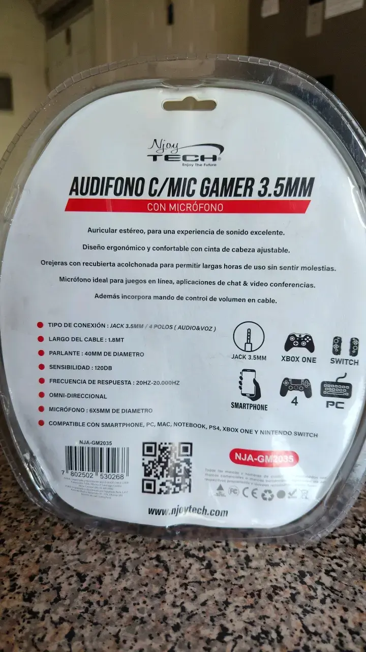 Audífonos Gamer Njoy Tech con Micrófono - 2