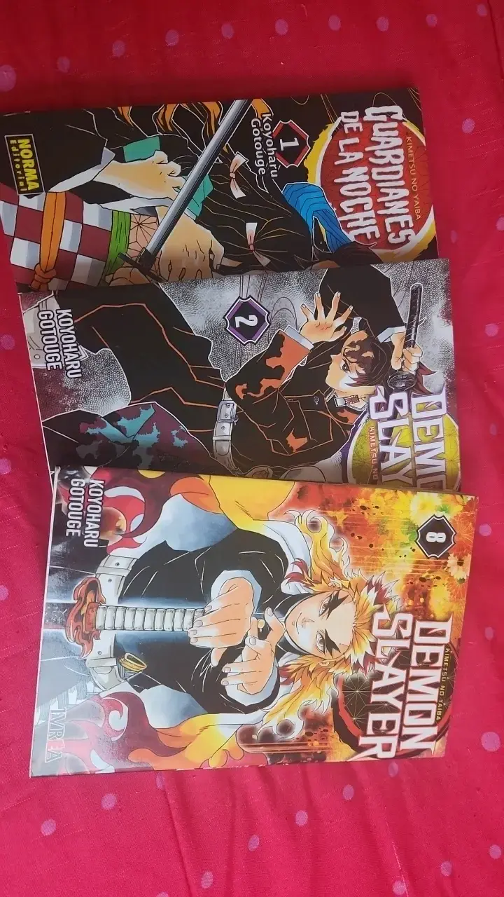Colección de mangas Demon Slayer Tomos 1, 2 y 8 - 1