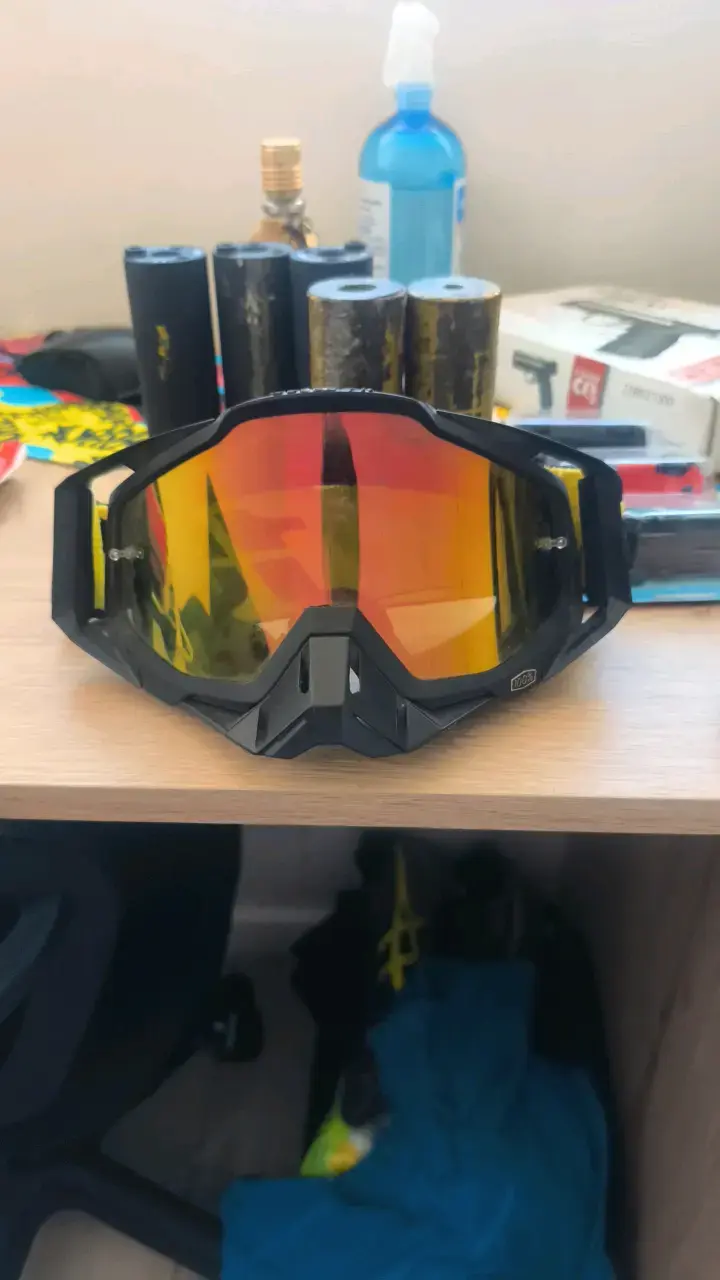 Gafas de motocross 100% con lente espejo - 1
