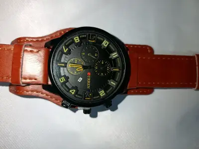 Reloj Curren de cuero marrón para hombre - miniatura 1