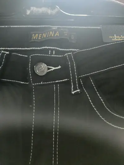 Jeans acampanados negros Menina - miniatura 1