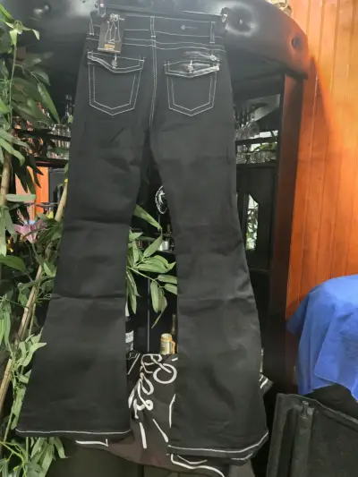 Jeans acampanados negros Menina - miniatura 5