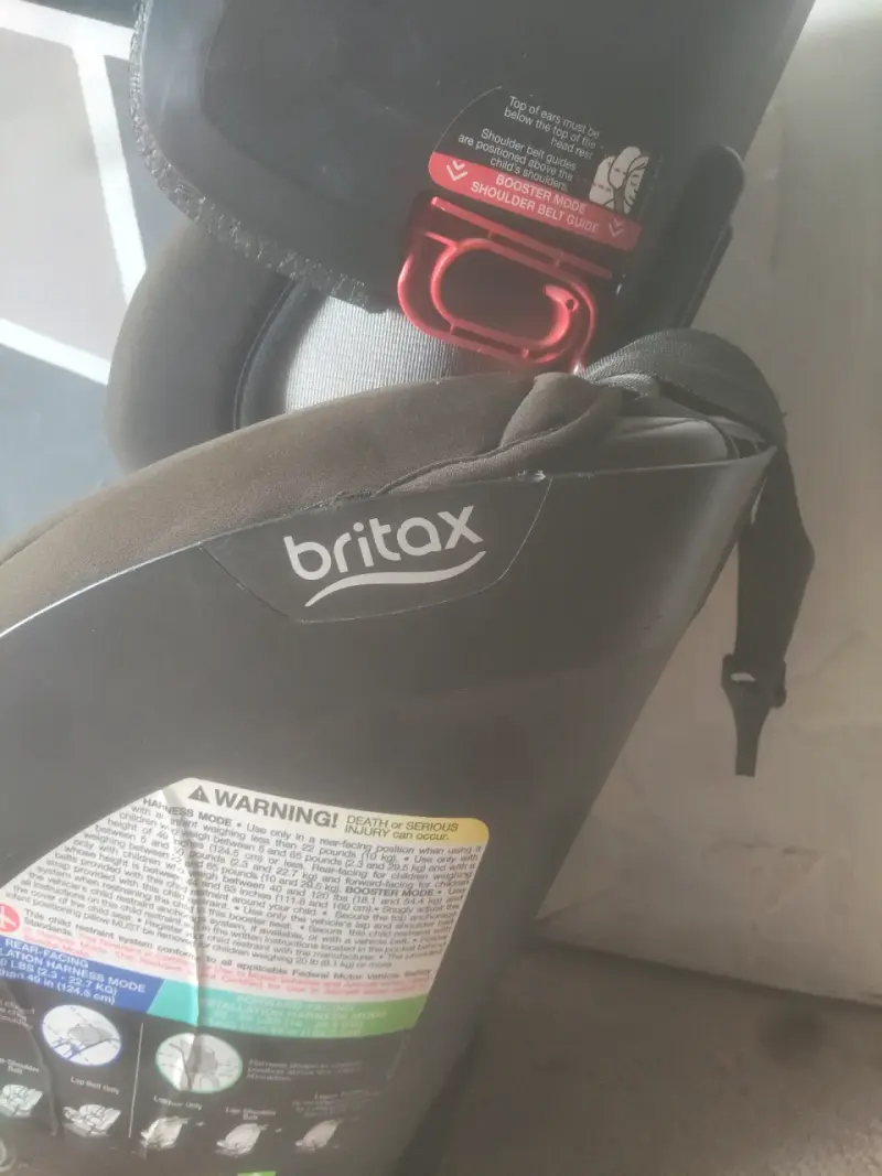 Silla de auto Britax negra con portavasos - 2