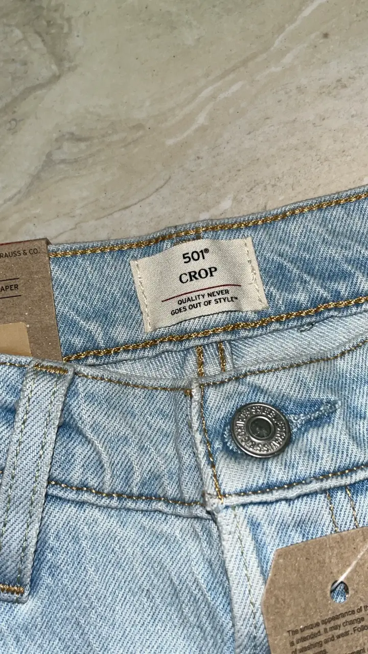 Con etiqueta! Jeans Levi's 501 Crop azul claro - 1