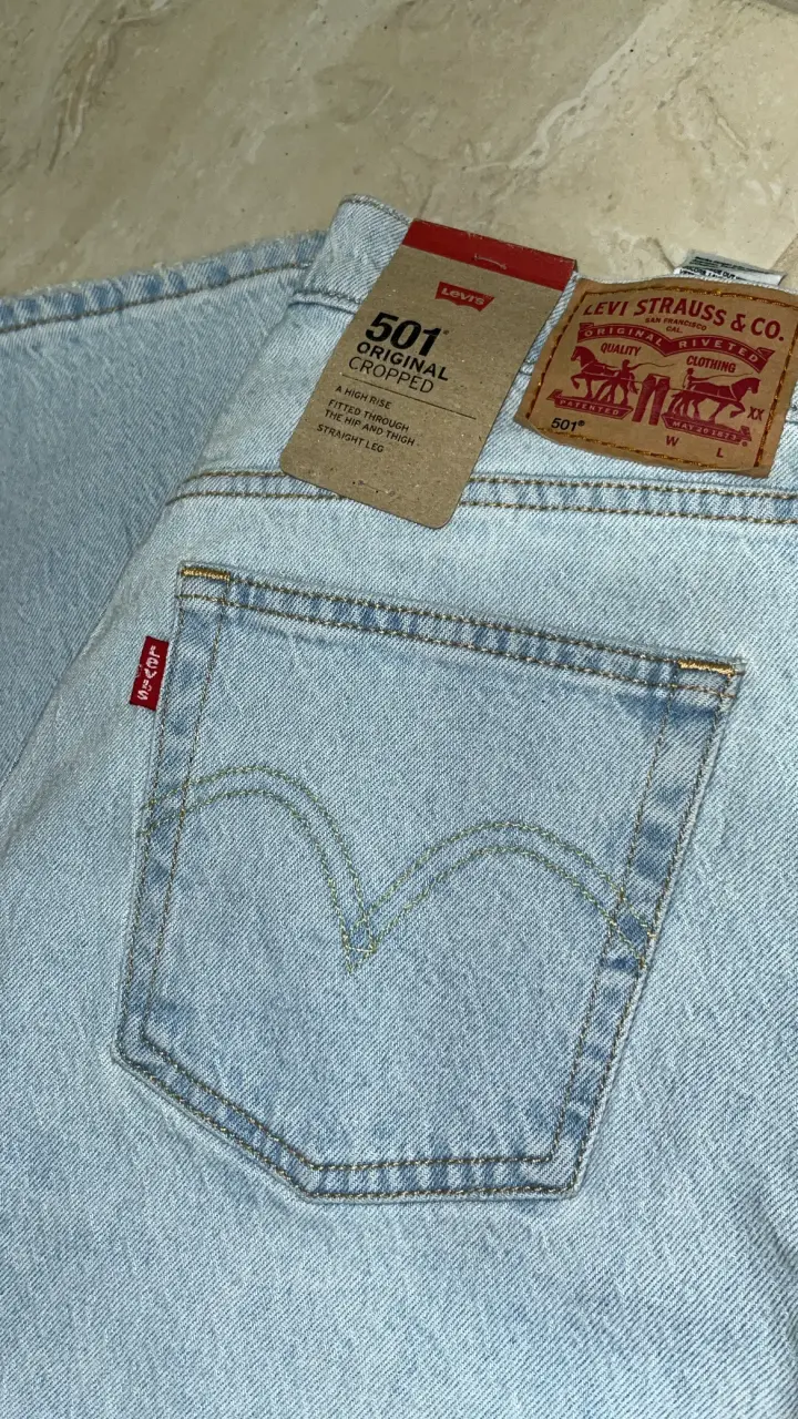 Con etiqueta! Jeans Levi's 501 Crop azul claro - 3