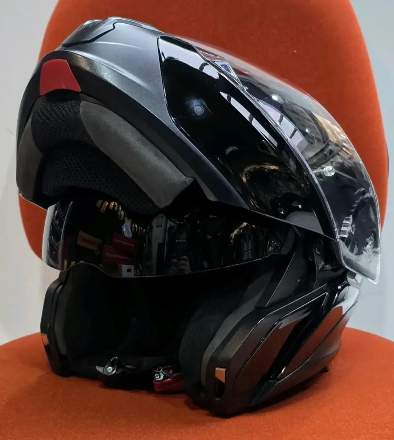 Cascomoto BMW System 7 negro con visor - 3