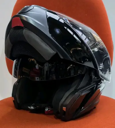 Cascomoto BMW System 7 negro con visor - miniatura 3