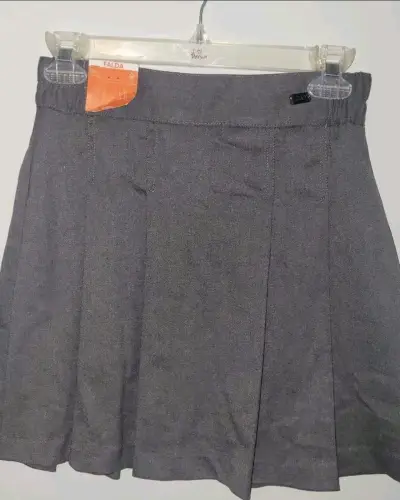 Falda escolar gris para niña Colloky - miniatura 1