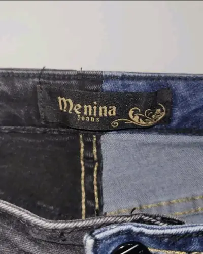 Jeans bicolor desgastados Menina - miniatura 3