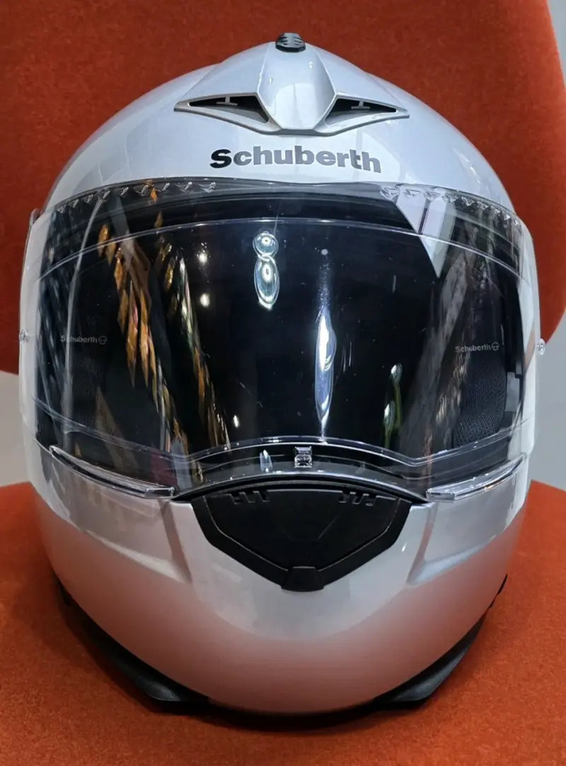 Casco de moto Schuberth C3Pro plateado - 1