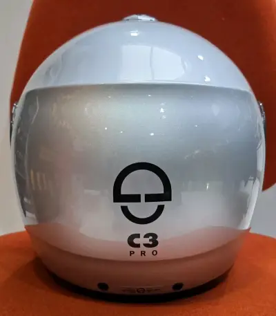 Casco de moto Schuberth C3Pro plateado - miniatura 5