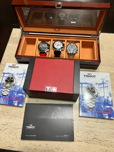 Set de Relojes Tissot en Caja de Madera - miniatura 3