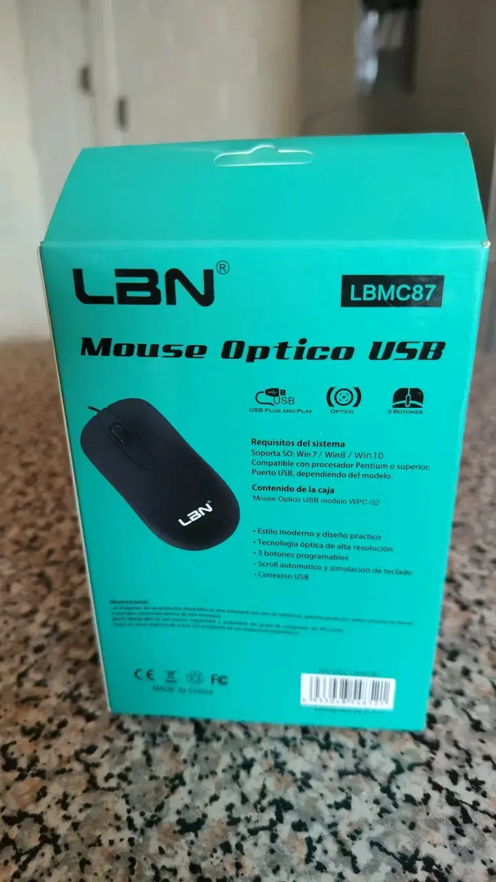 Mouse óptico USB LBN LBMC87 - 2