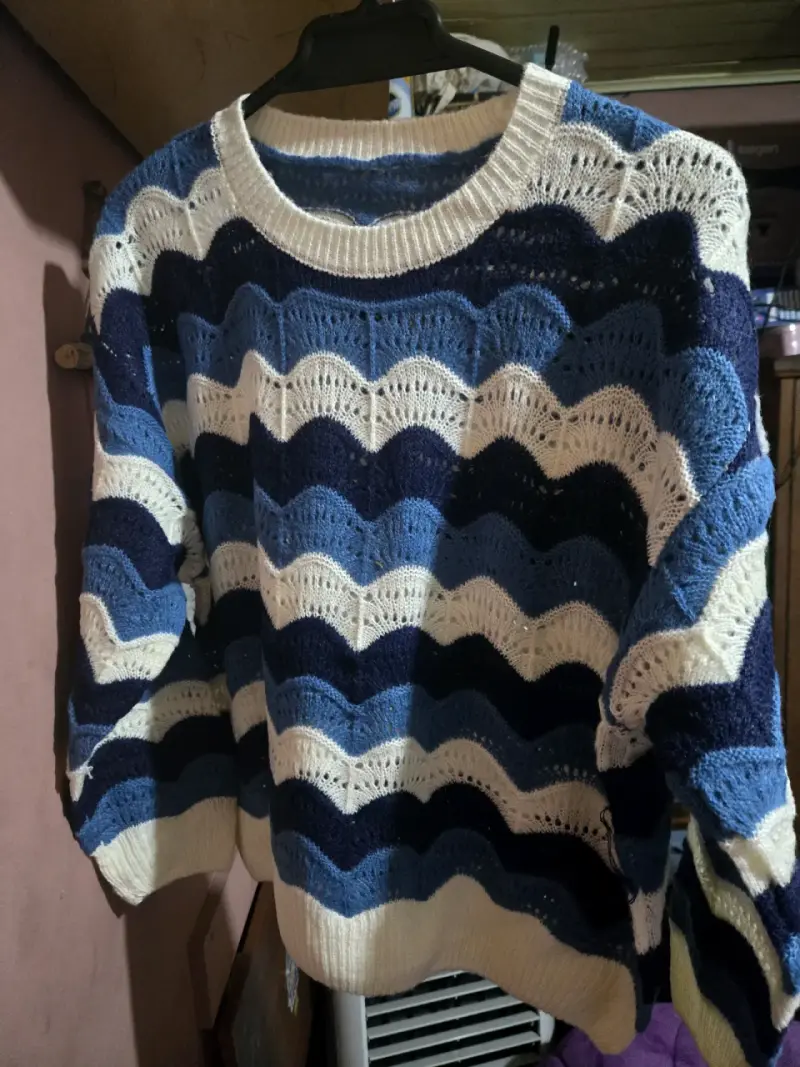 Suéter Astrid de rayas azul y blanco - 2