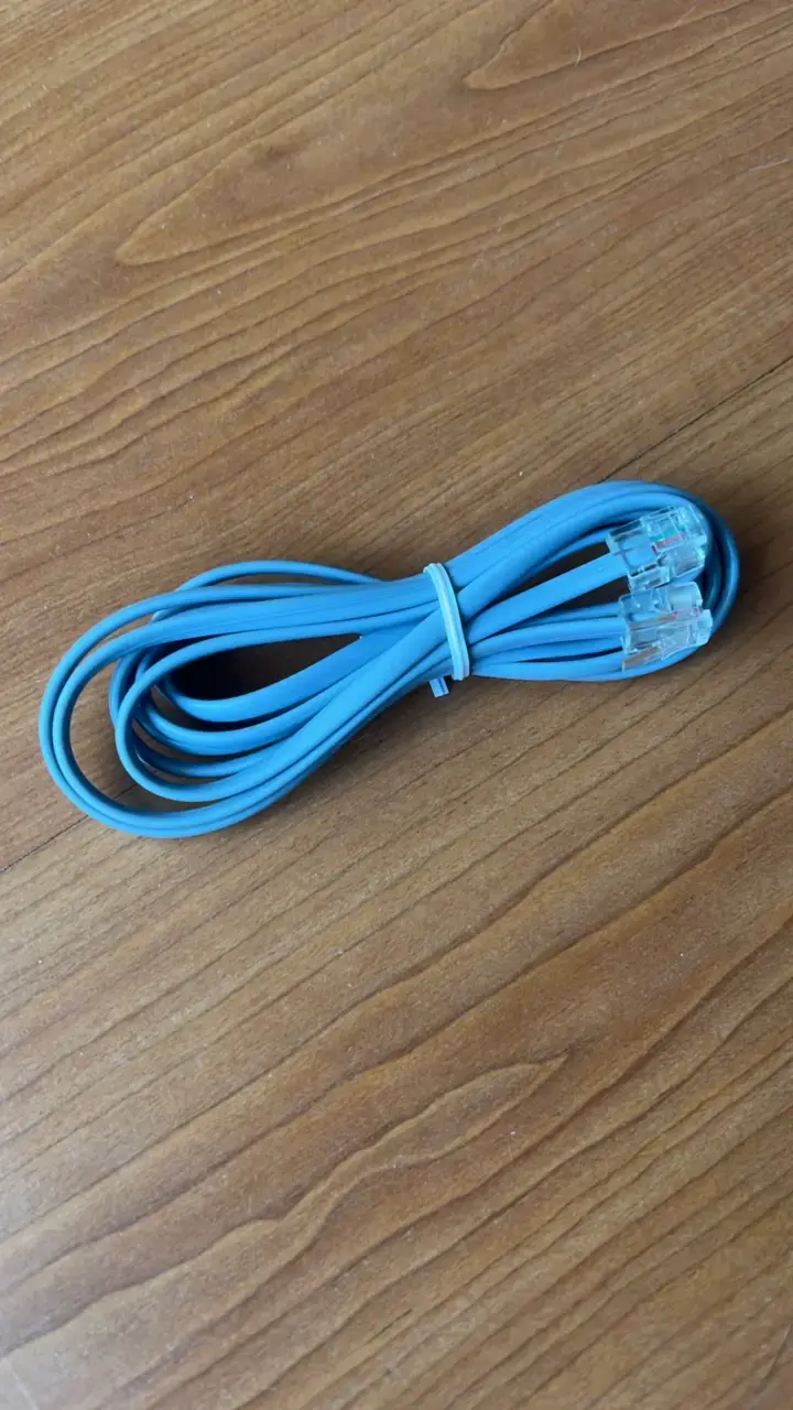 Cable de red Ethernet azul RJ45