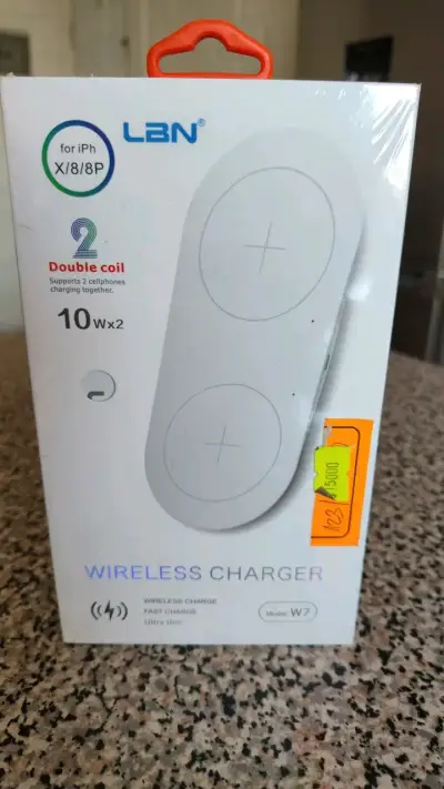 Cargador Inalámbrico LBN W7 para iPhone y Samsung - miniatura 1