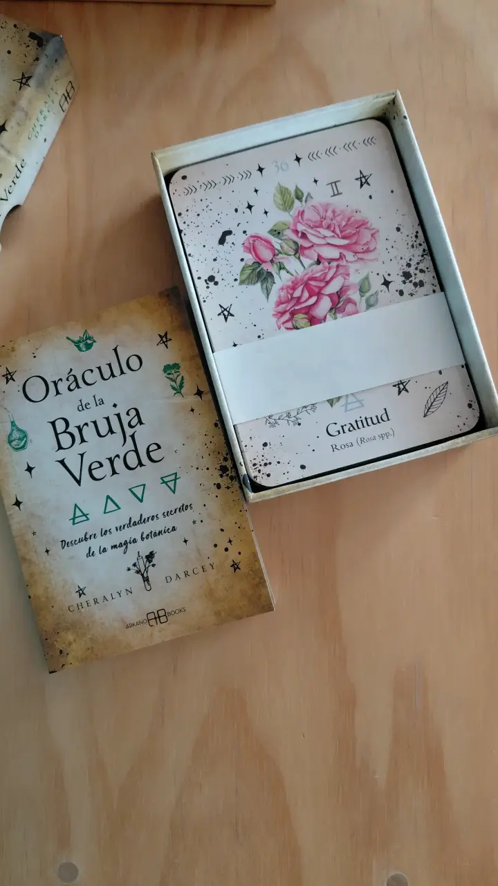 Oráculo de la Bruja Verde con libro y cartas - 2