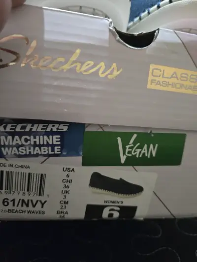 Zapatillas Skechers Mujer Azul Veganas - miniatura 2