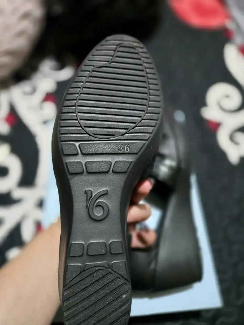 Zapatos de cuero negro talla 36 para mujer - 2