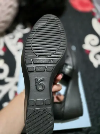 Zapatos de cuero negro talla 36 para mujer - miniatura 2