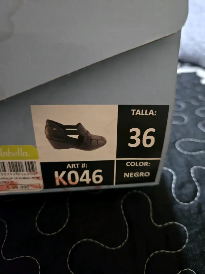 Zapatos de cuero negro talla 36 para mujer - 3