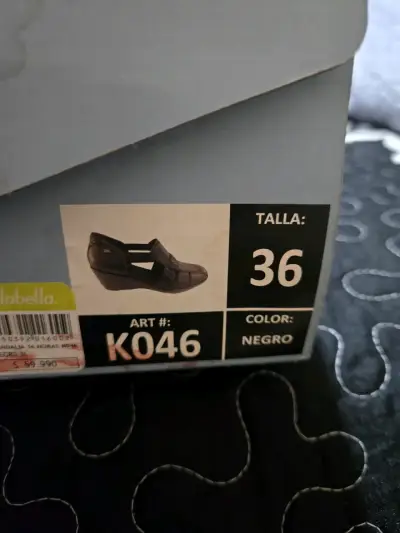 Zapatos de cuero negro talla 36 para mujer - miniatura 3