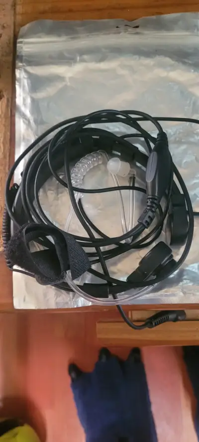 Auricular con micrófono Motorola para radio ep 450 - miniatura 1