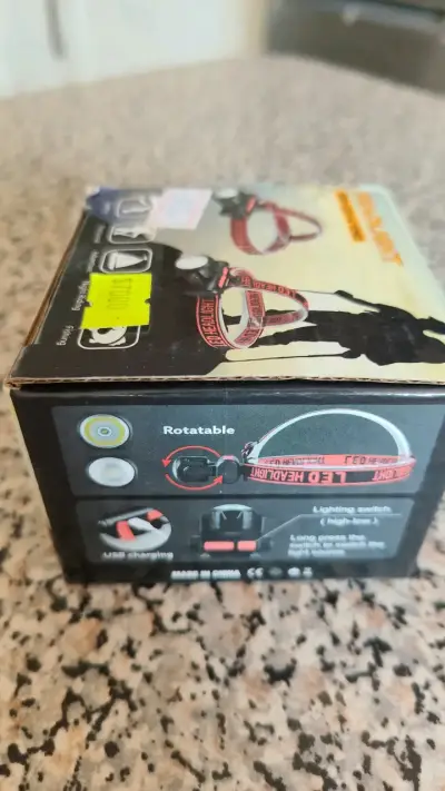 Linterna frontal LED XPE para actividades nocturnas - miniatura 2