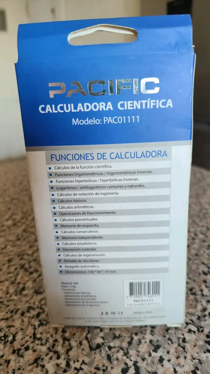 Calculadora científica Pacific PAC01111 con 240 funciones - 2