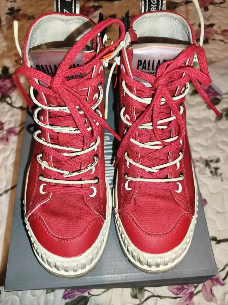 Zapatillas rojas Palladium para mujer