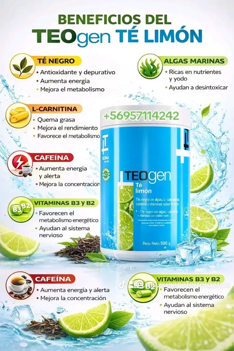 Té Limón en Polvo Teogen 500g - 2