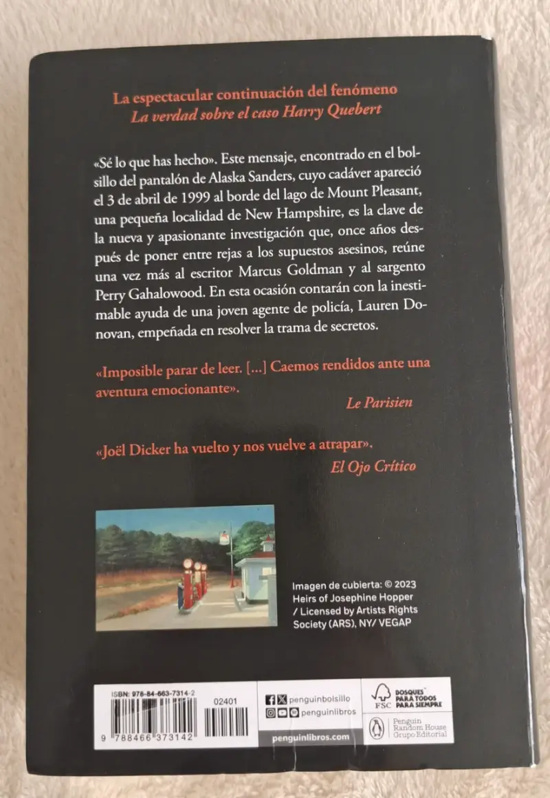Libro El Caso Alaska Sanders de Joël Dicker - 2