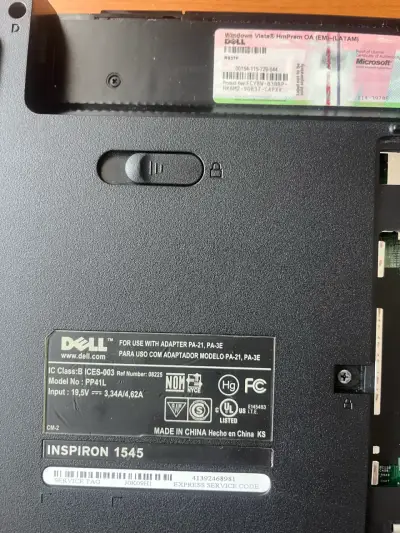 Laptop Dell Inspiron 1545 para repuestos - miniatura 5