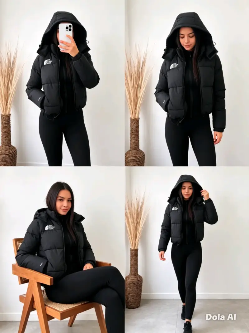 Chaqueta Negra Columbia Impermeable para Mujer - 5