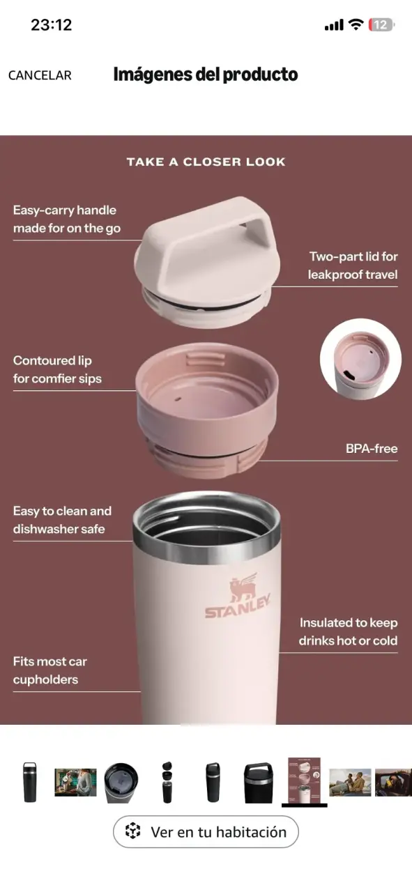 Vasos térmicos Stanley de acero inoxidable 473ml - 4